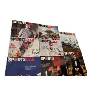 SportsCar SCCA Magazine Lot 2017 Jan-Aug 8 Issues Racing Motorsports Porsche